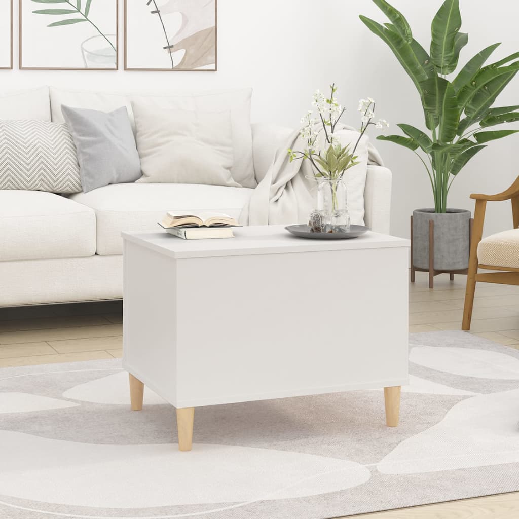 vidaXL Coffee Table White 60x44.5x45 cm Engineered Wood