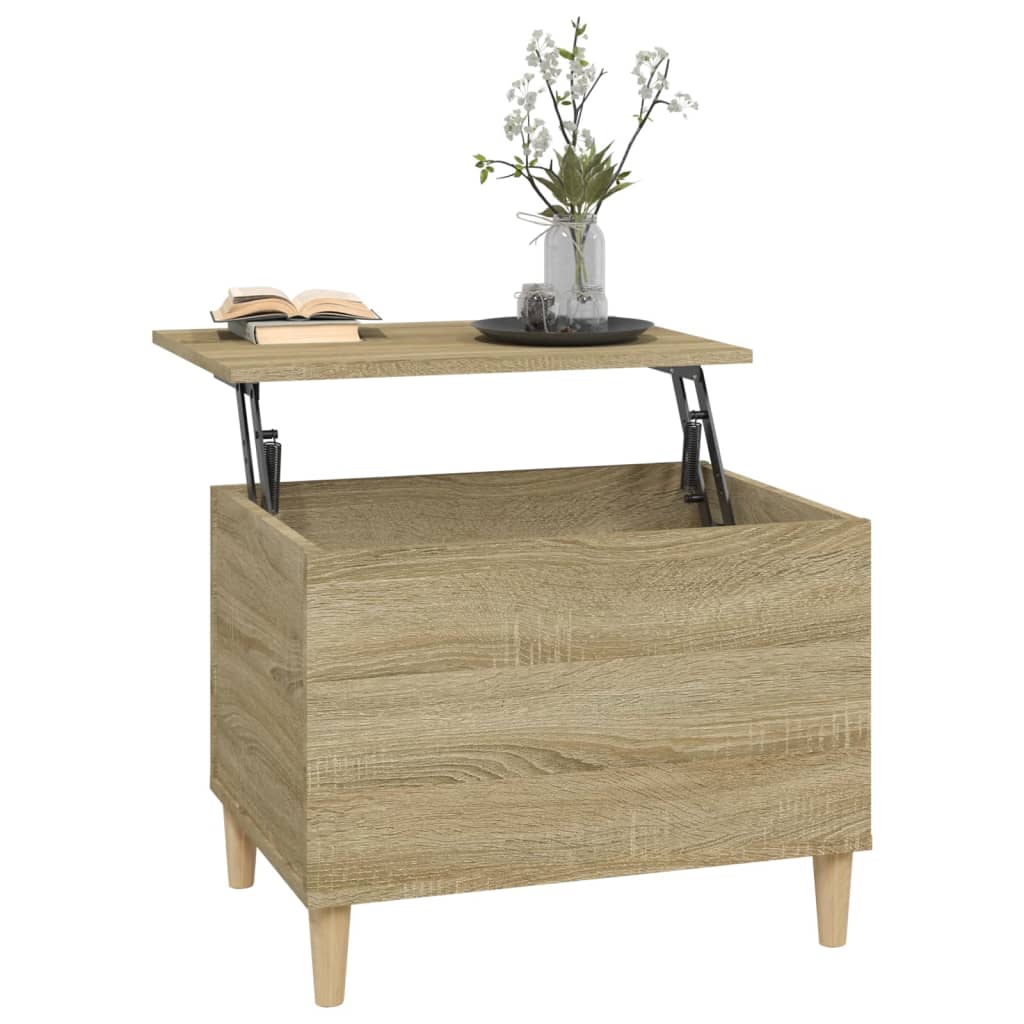 vidaXL Coffee Table Sonoma Oak 60x44.5x45 cm Engineered Wood