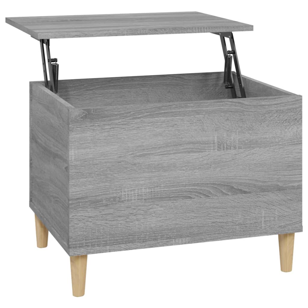 vidaXL Coffee Table Grey Sonoma 60x44.5x45 cm Engineered Wood