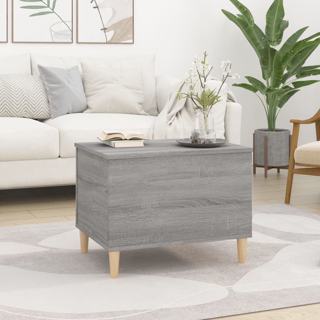 vidaXL Coffee Table Grey Sonoma 60x44.5x45 cm Engineered Wood