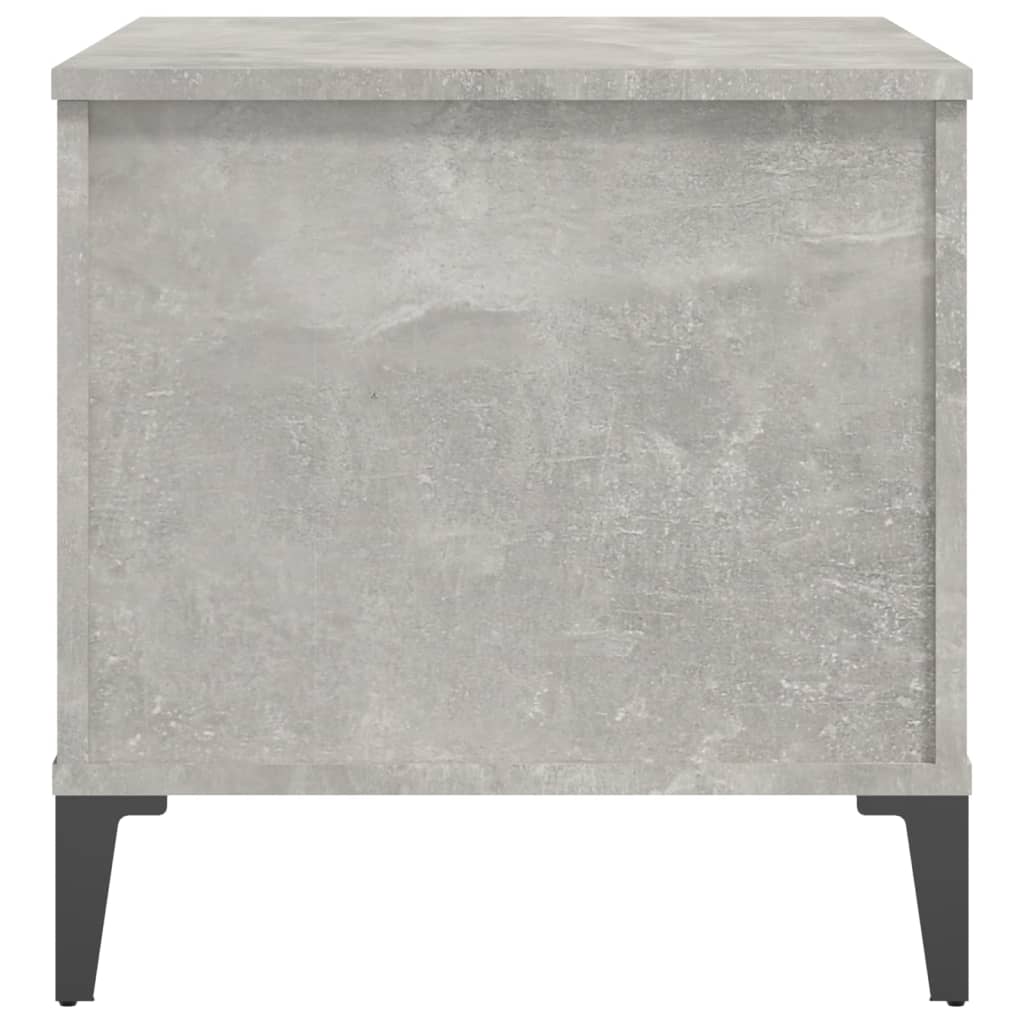 Table Basse Béton Gris 60x44,5x45 cm Bois D'ingénierie