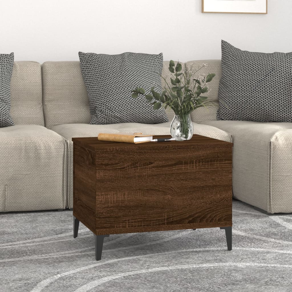 vidaXL Coffee Table Brown Oak 60x44.5x45 cm Engineered Wood