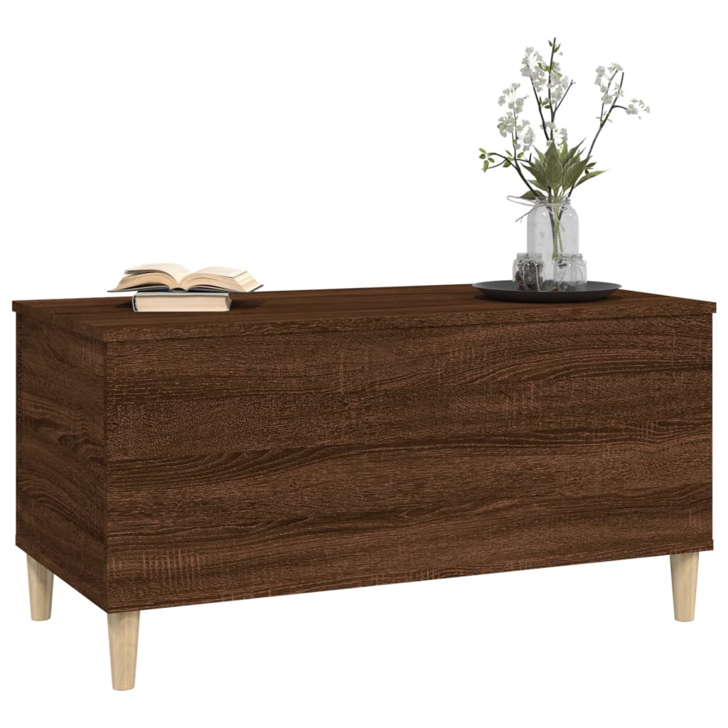 vidaXL Coffee Table Brown Oak 90x44.5x45 cm Engineered Wood