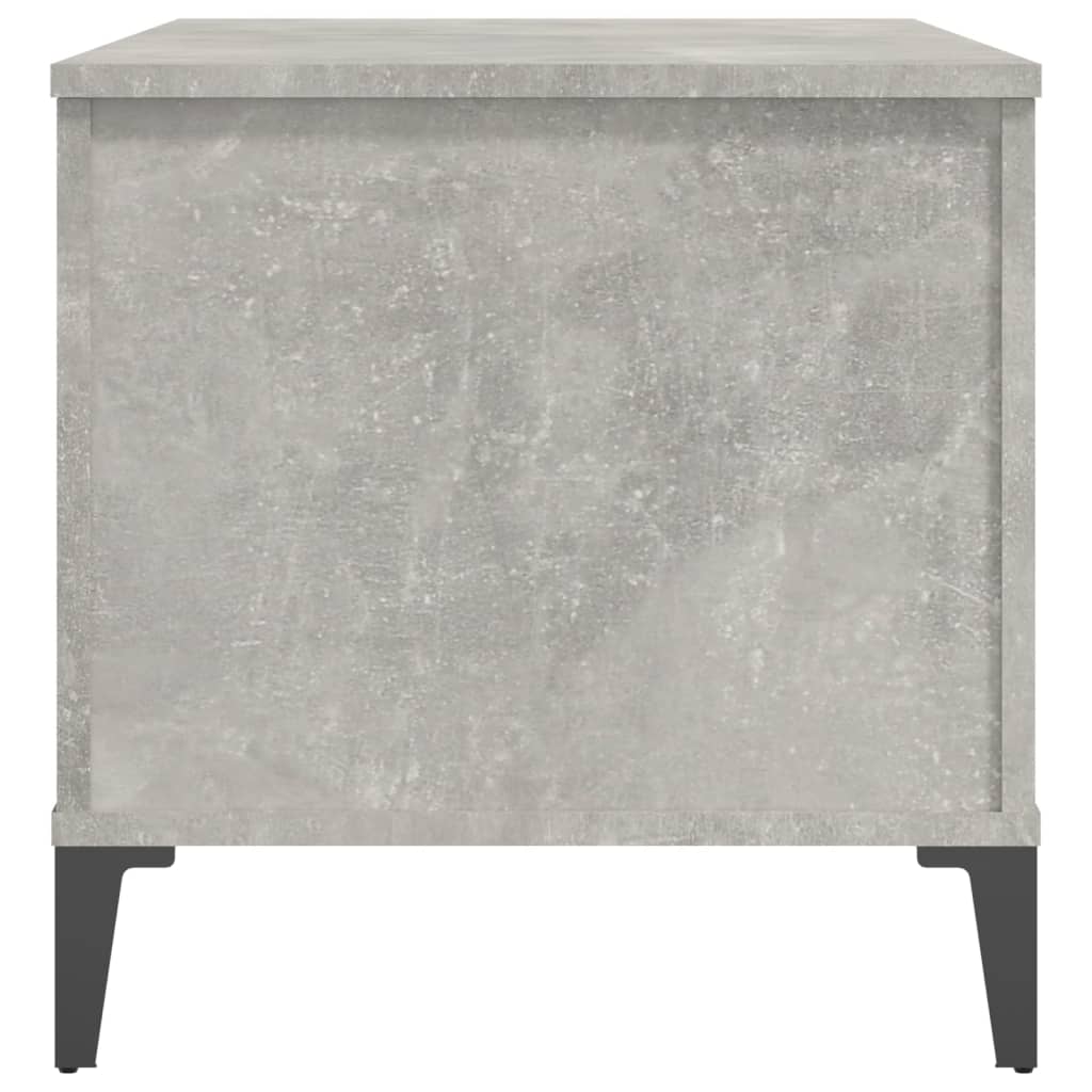 Table Basse Béton Gris 90x44,5x45 cm Bois D'ingénierie