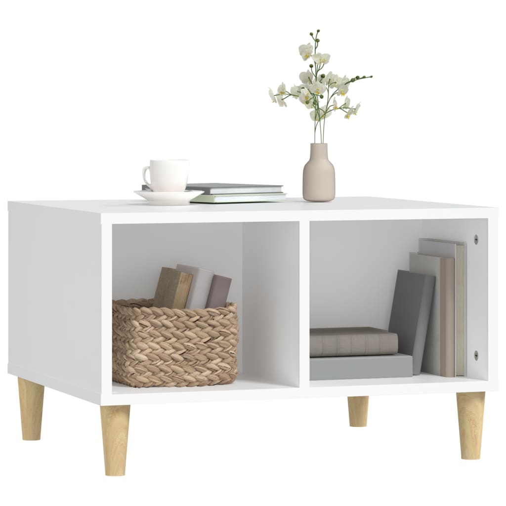 vidaXL Coffee Table White 60x50x36.5 cm Engineered Wood