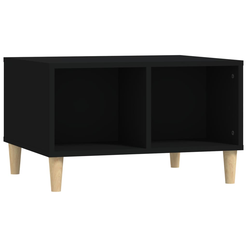 vidaXL Coffee Table Black 60x50x36.5 cm Engineered Wood