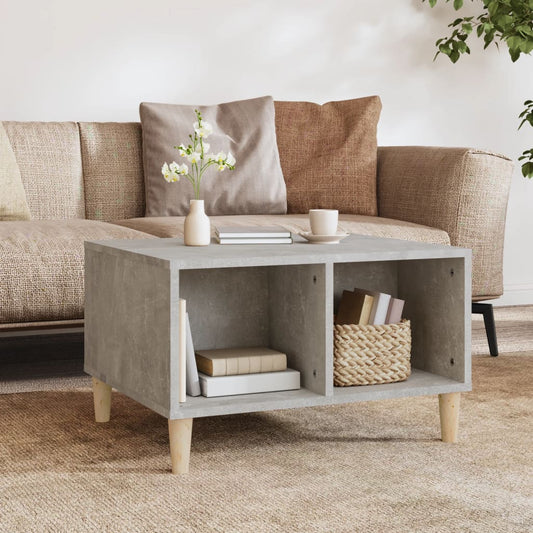 vidaXL Coffee Table Concrete Grey 60x50x36.5 cm Engineered Wood