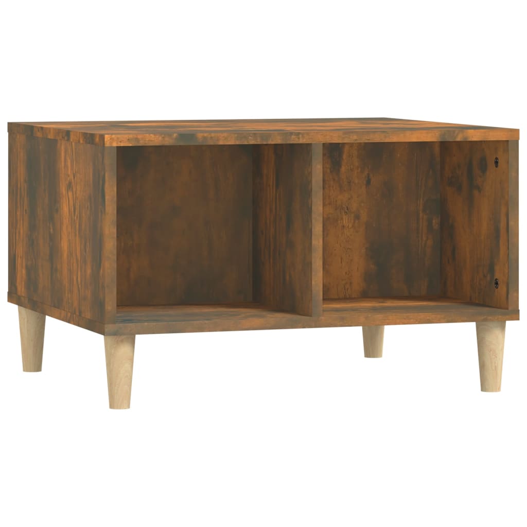 vidaXL Coffee Table Smoked Oak 60x50x36.5 cm Engineered Wood