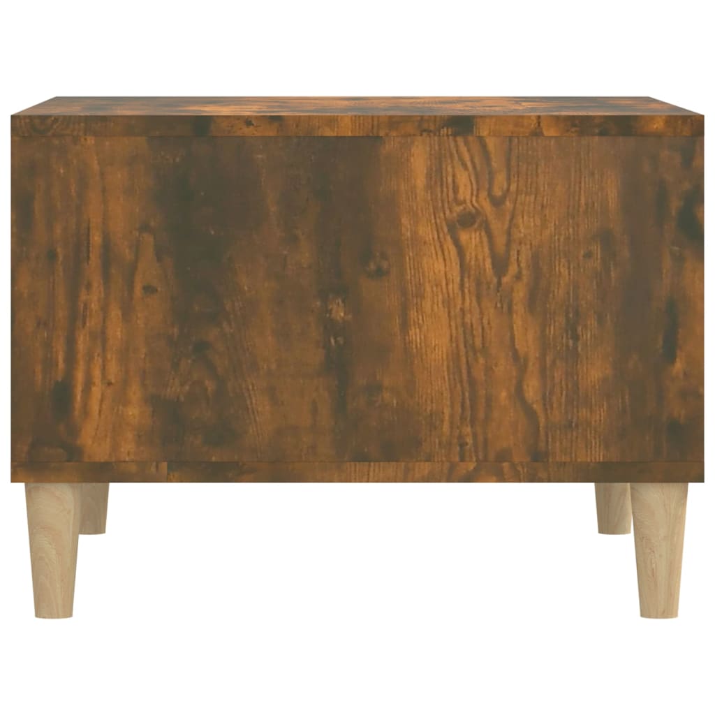 Table Basse Chêne Fumé 60x50x36,5 cm Bois D'ingénierie