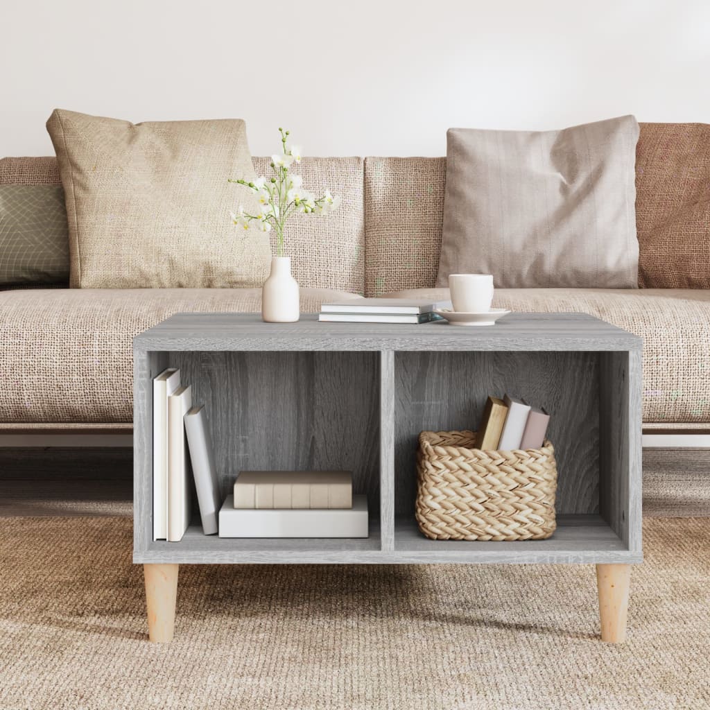 vidaXL Coffee Table Grey Sonoma 60x50x36.5 cm Engineered Wood