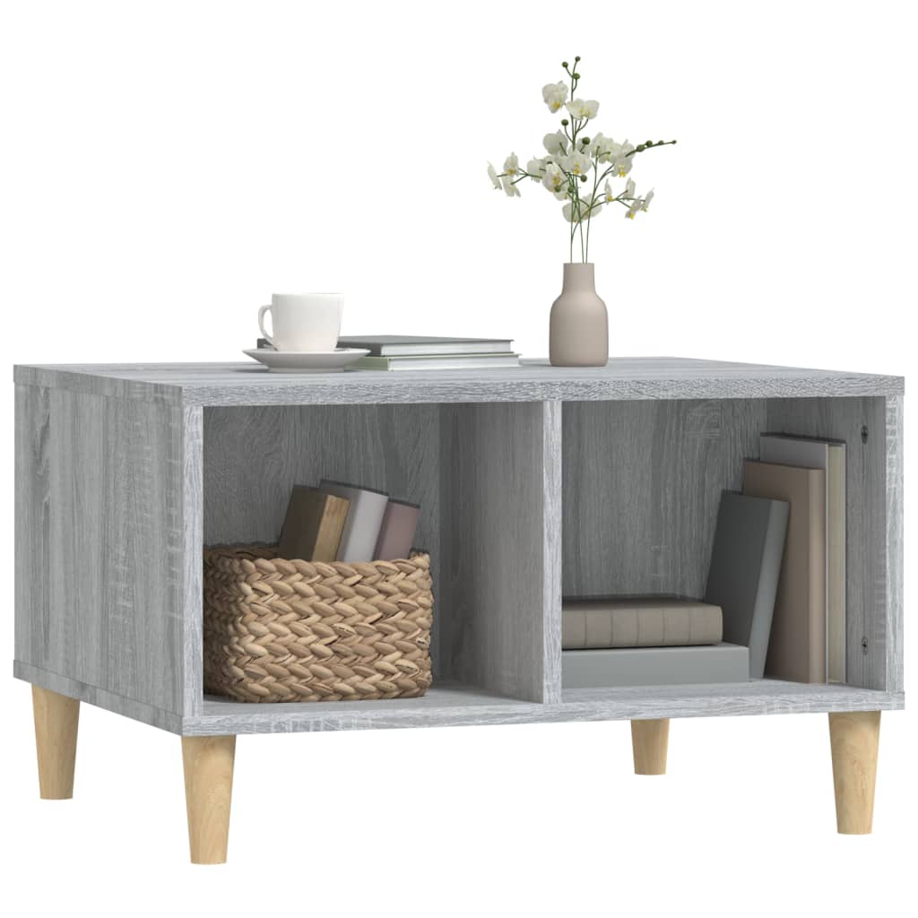 vidaXL Coffee Table Grey Sonoma 60x50x36.5 cm Engineered Wood