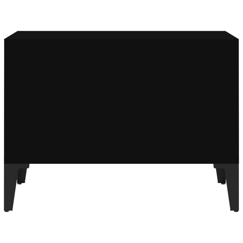 vidaXL Coffee Table Black 60x50x36.5 cm Engineered Wood