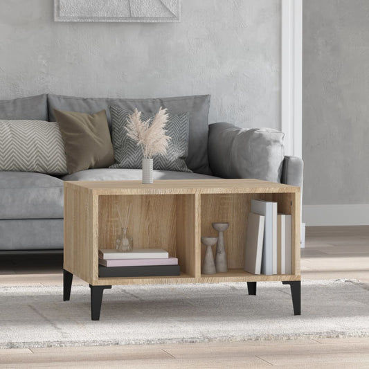 vidaXL Coffee Table Sonoma Oak 60x50x36.5 cm Engineered Wood