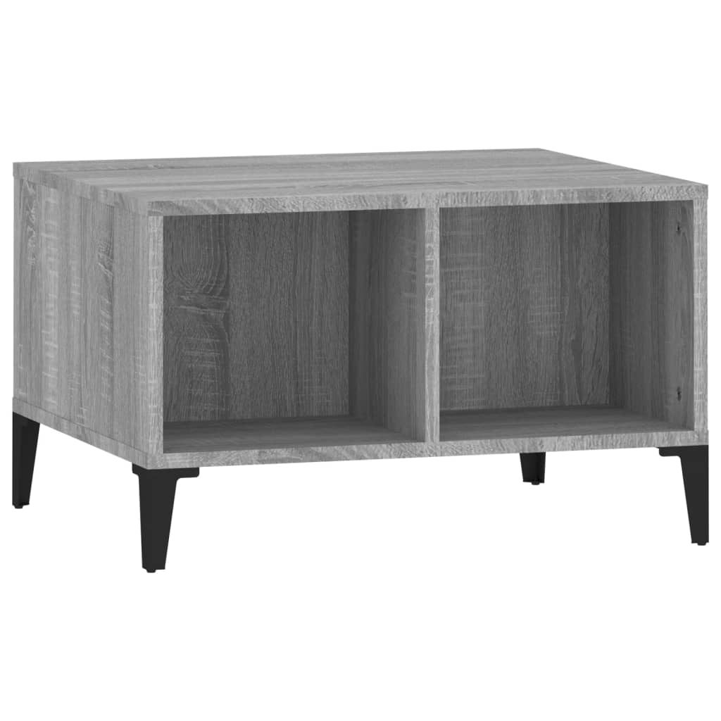 vidaXL Coffee Table Grey Sonoma 60x50x36.5 cm Engineered Wood