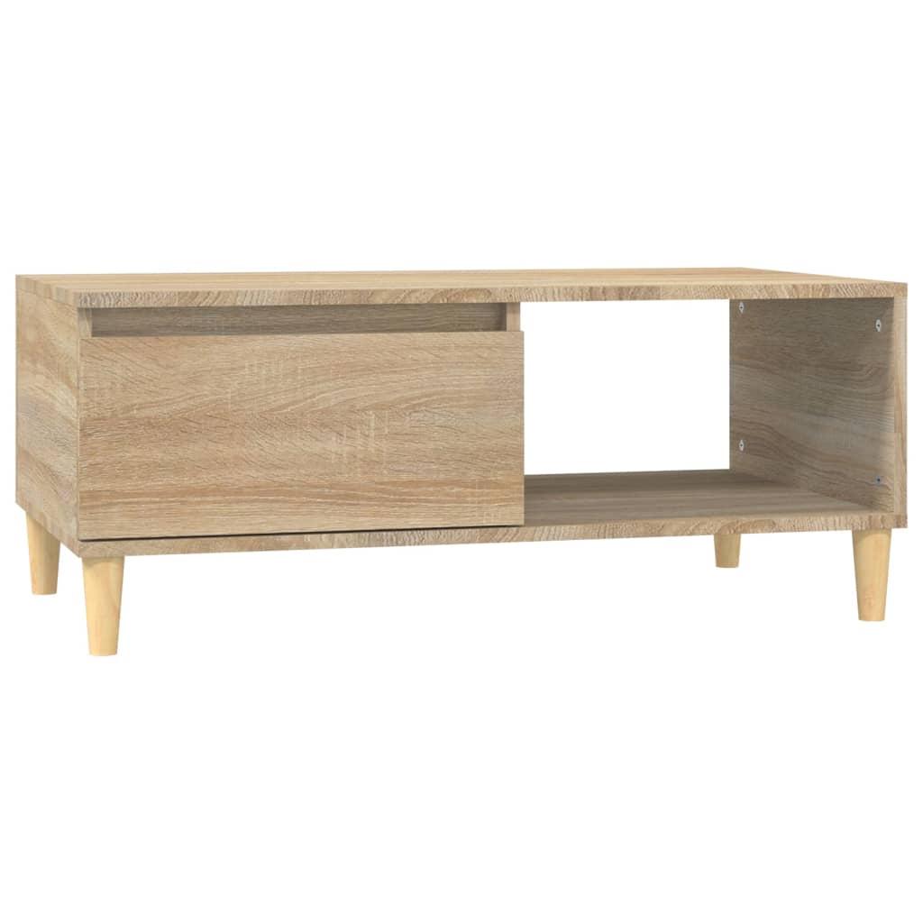 vidaXL Coffee Table Sonoma Oak 90x50x36.5 cm Engineered Wood