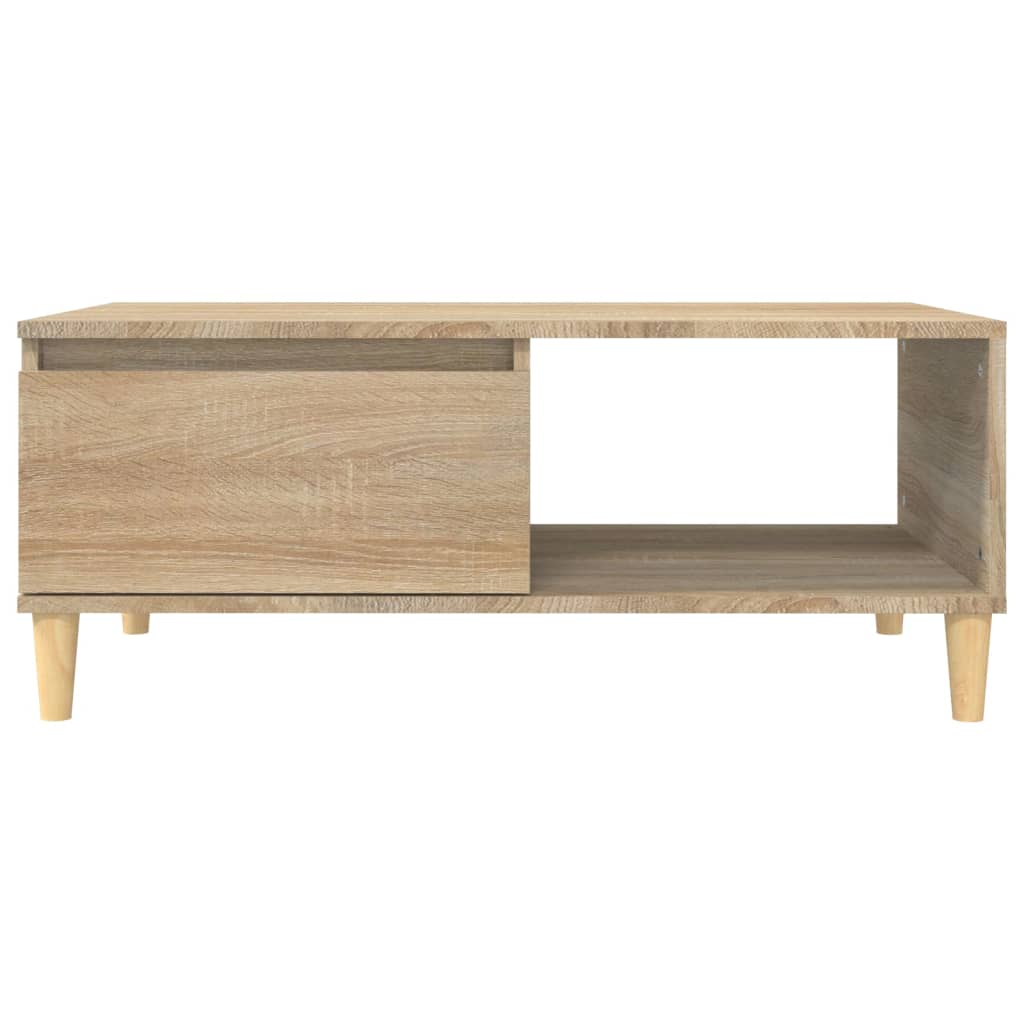 vidaXL Coffee Table Sonoma Oak 90x50x36.5 cm Engineered Wood