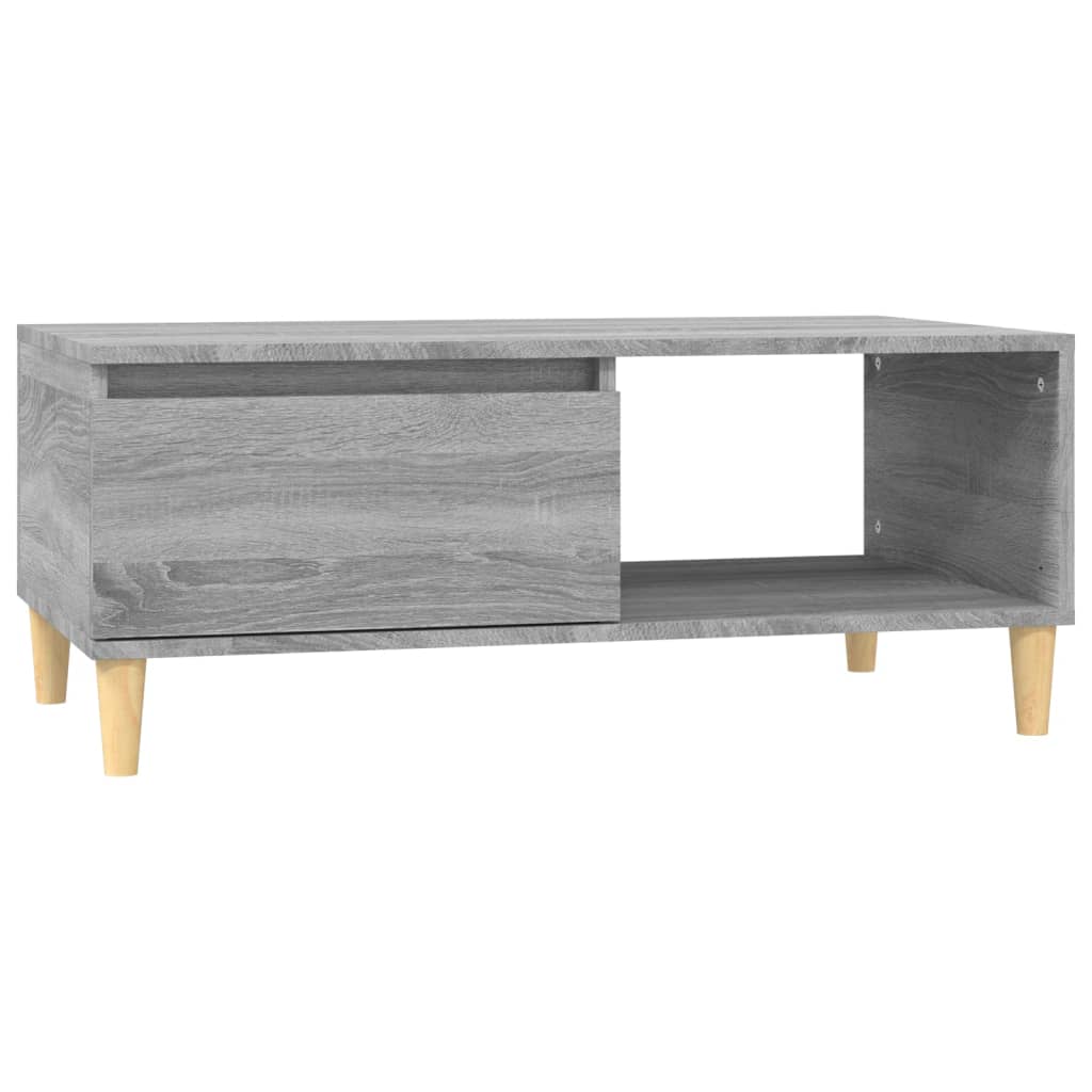 Salontafel grijs Sonoma 90x50x36,5 cm geconstrueerd hout