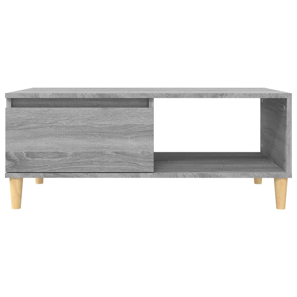 vidaXL Coffee Table Grey Sonoma 90x50x36.5 cm Engineered Wood