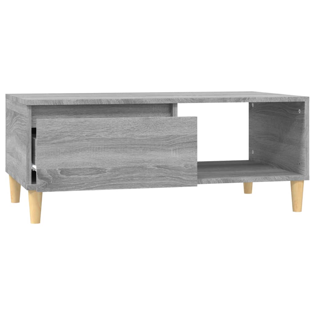 Salontafel grijs Sonoma 90x50x36,5 cm geconstrueerd hout