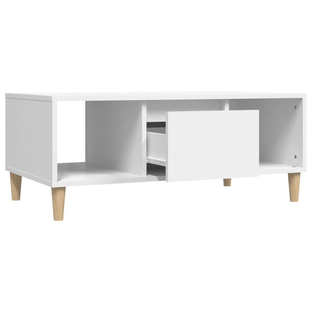 vidaXL Coffee Table White 90x50x36,5 cm Engineered Wood