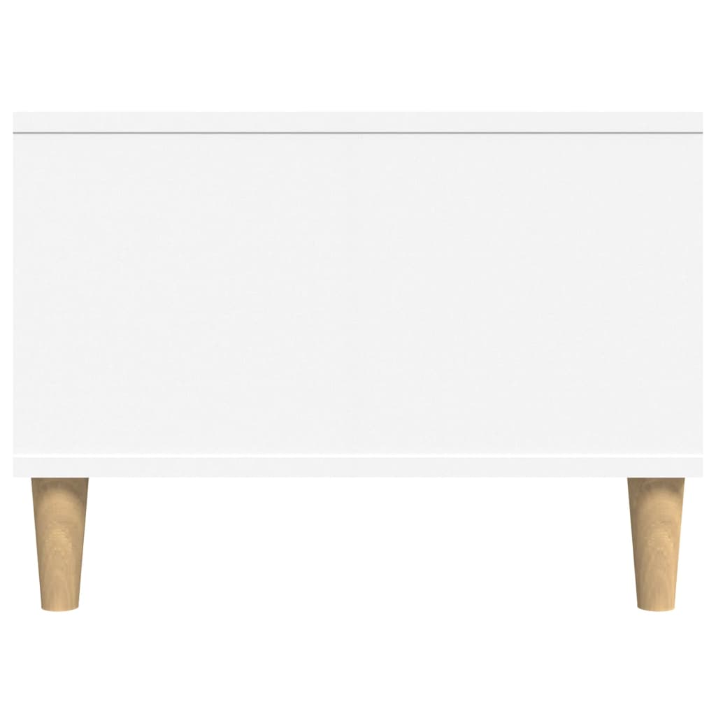Table Basse Blanc 90x50x36,5 cm Bois D'ingénierie