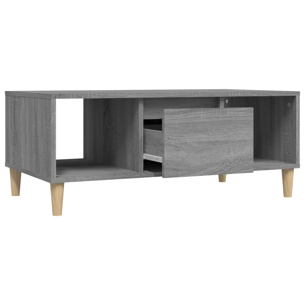 Salontafel Sonoma grijs 90x50x36,5 cm Engineered Wood