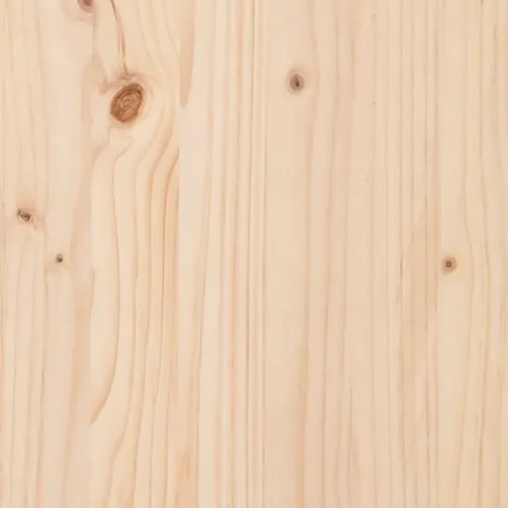 Plantenbak met plank 111,5x111,5x81 cm massief grenenhout