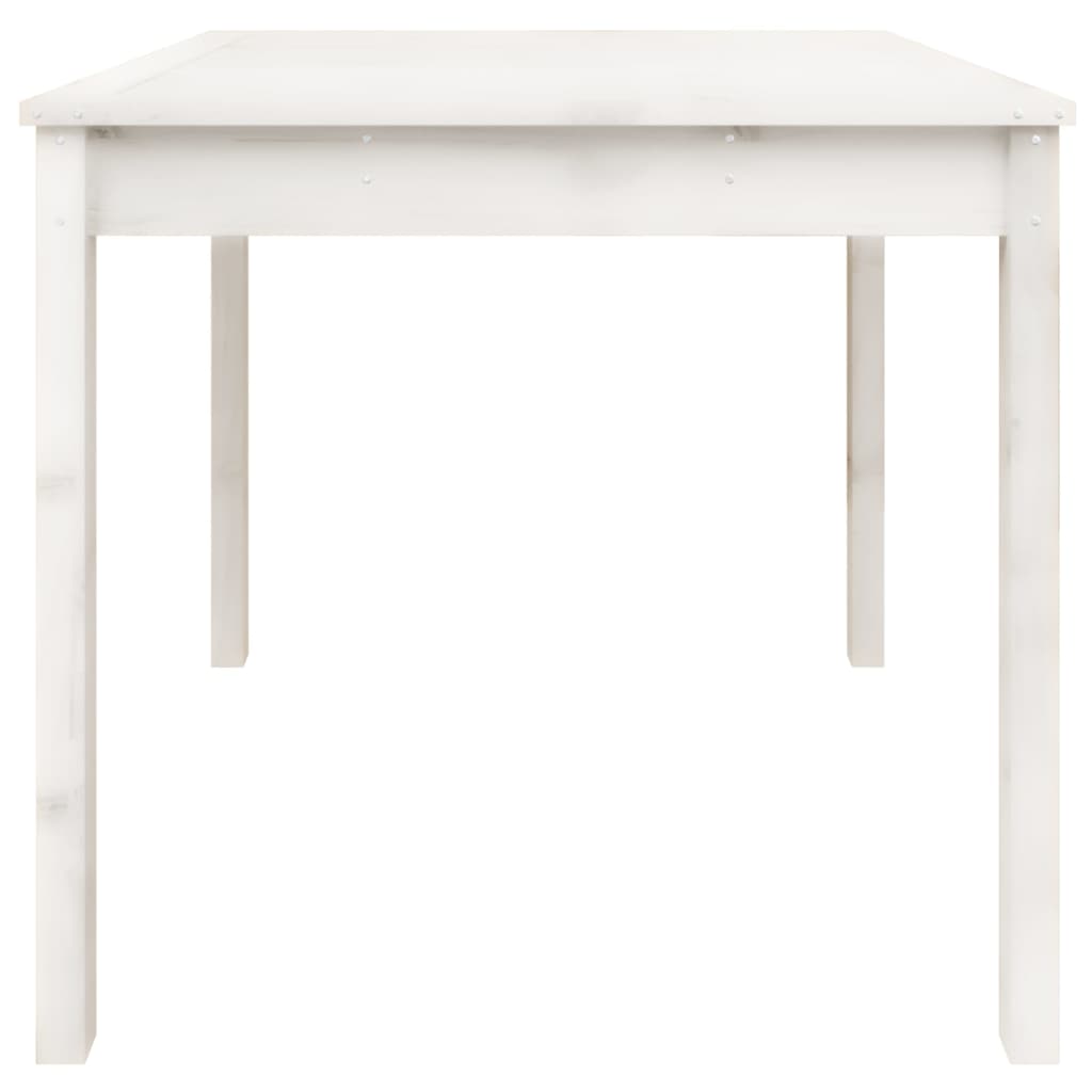 vidaXL Garden Table White 82.5x82.5x76 cm Solid Wood Pine