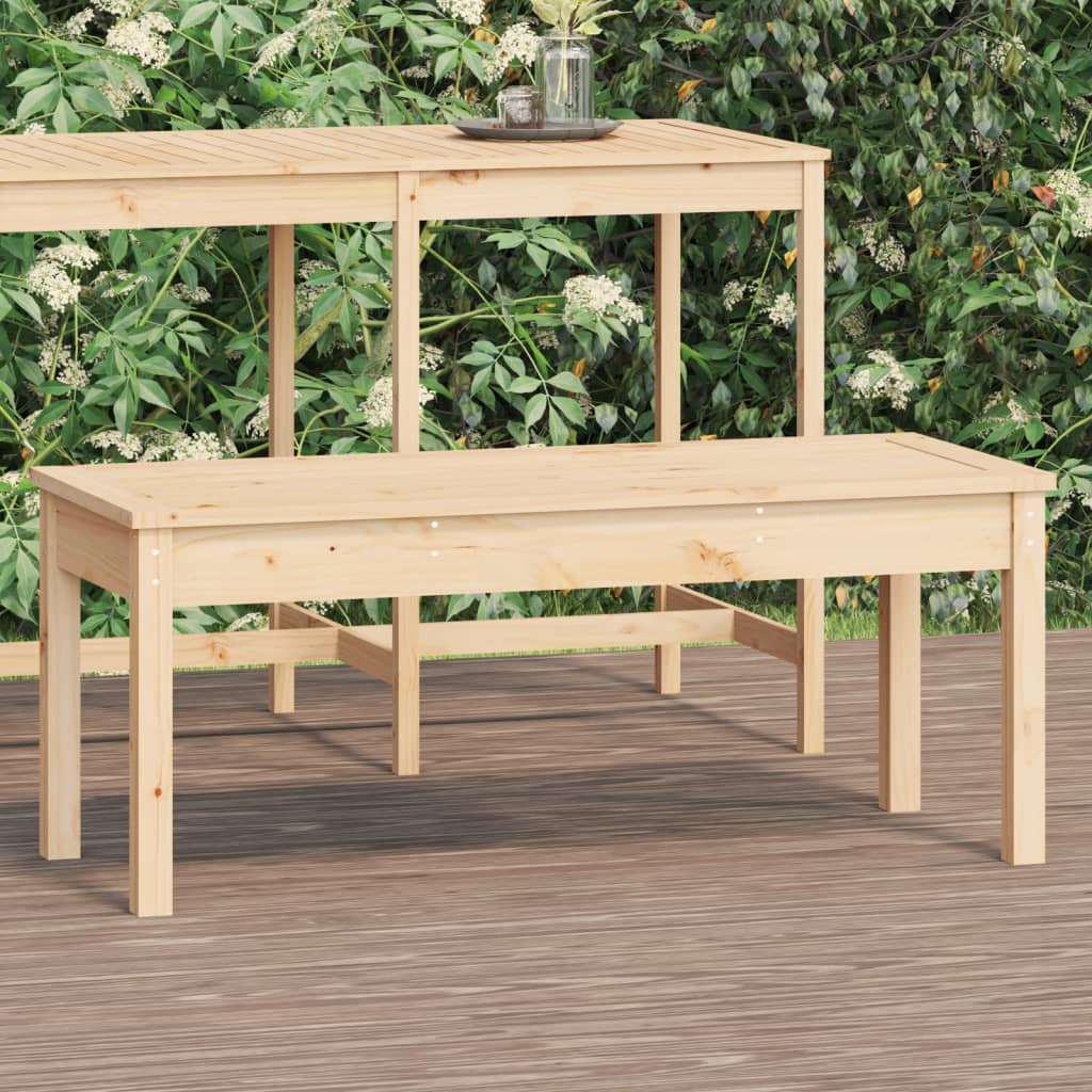 vidaXL Garden Bench 109x44x45 cm Solid Wood Pine