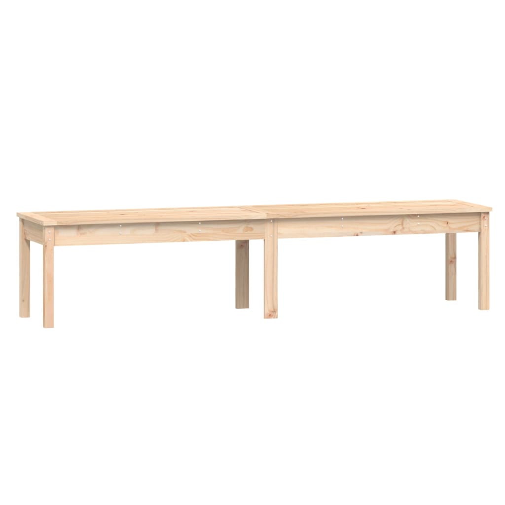 vidaXL 2-Seater Garden Bench 203.5x44x45 cm Solid Wood Pine