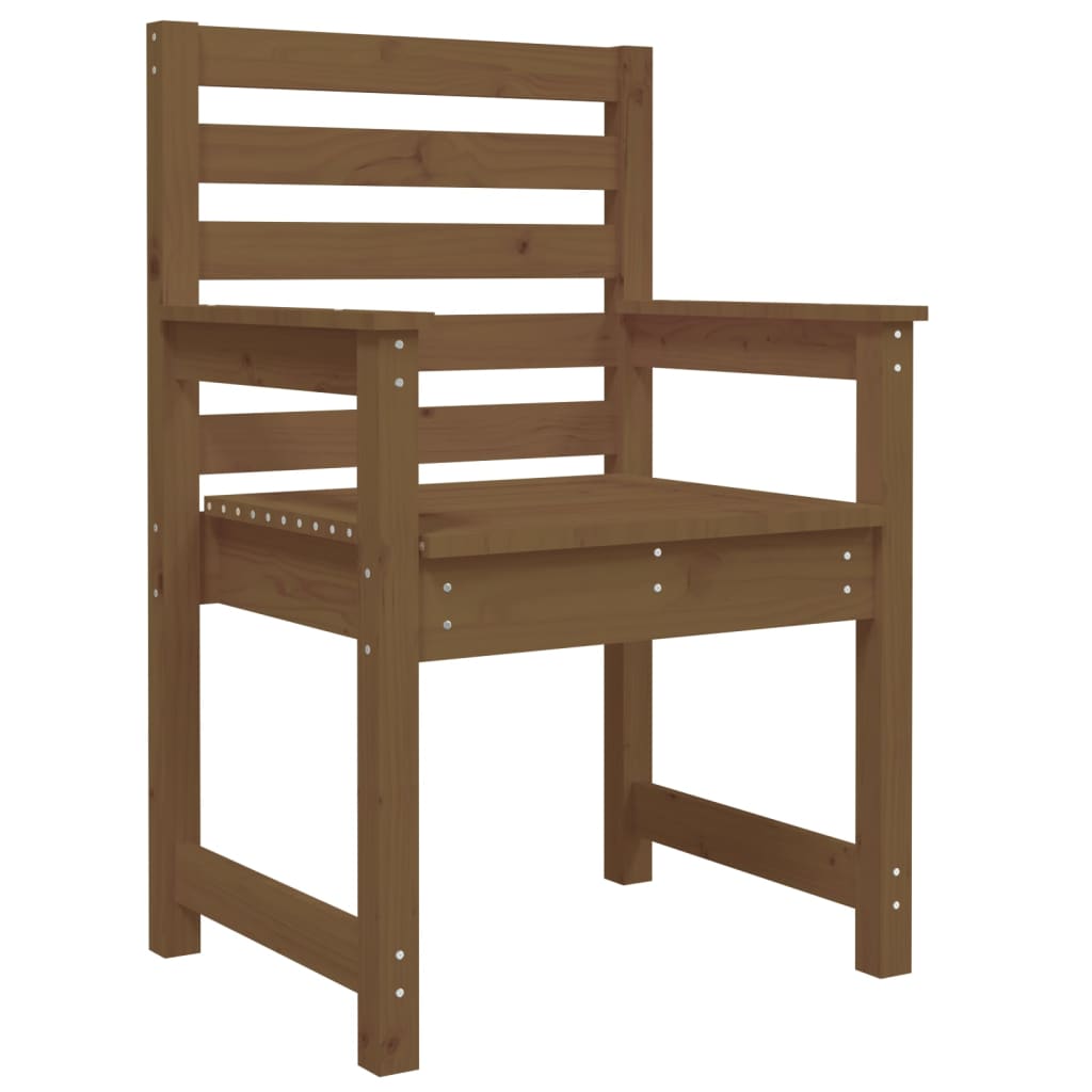 Garden Chairs 2 pcs Honey Brown 60x48x91 cm Solid Wood Pine - Upclimb Ltd