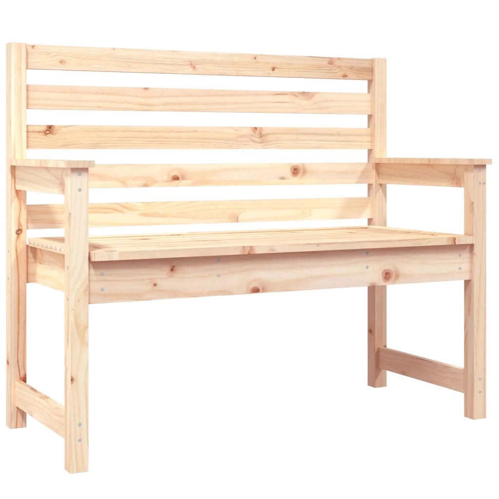 Garden Bench 109x48x91.5 cm Solid Wood Pine - Upclimb Ltd