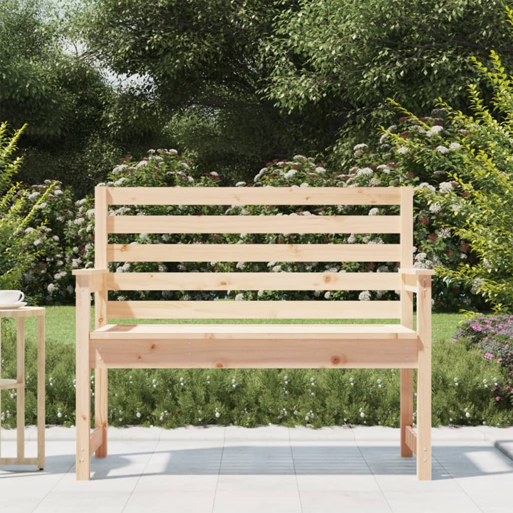 Garden Bench 109x48x91.5 cm Solid Wood Pine - Upclimb Ltd