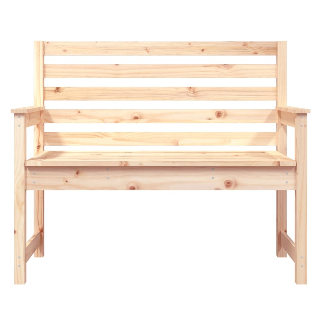 Garden Bench 109x48x91.5 cm Solid Wood Pine - Upclimb Ltd
