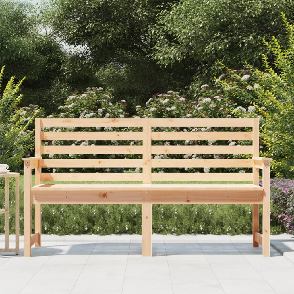 Garden Bench 159.5x48x91.5 cm Solid Wood Pine - Upclimb Ltd