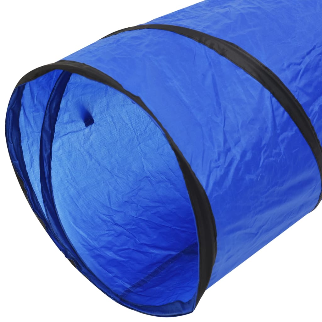 vidaXL Dog Tunnel Blue Ø 55x500 cm Polyester