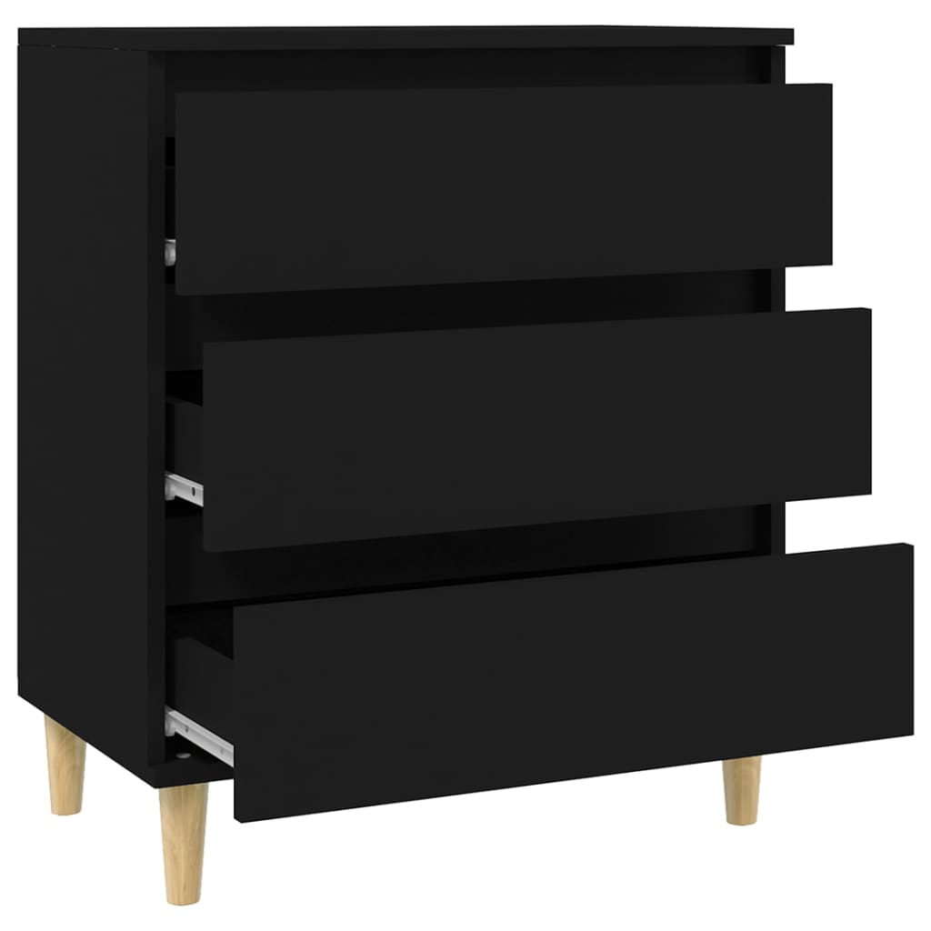 vidaXL Sideboard Black 60x35x70 cm Engineered Wood