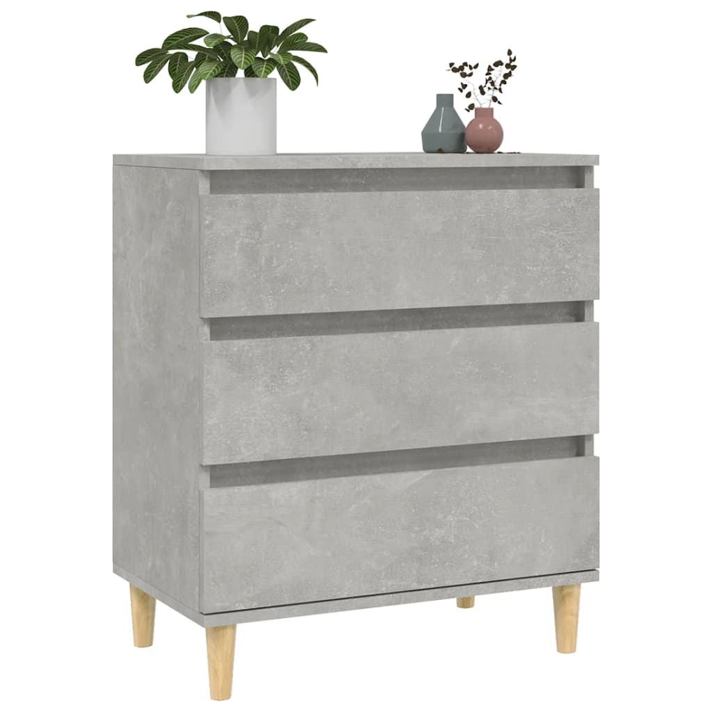 Buffet Béton Gris 60x35x70 cm Bois D'ingénierie