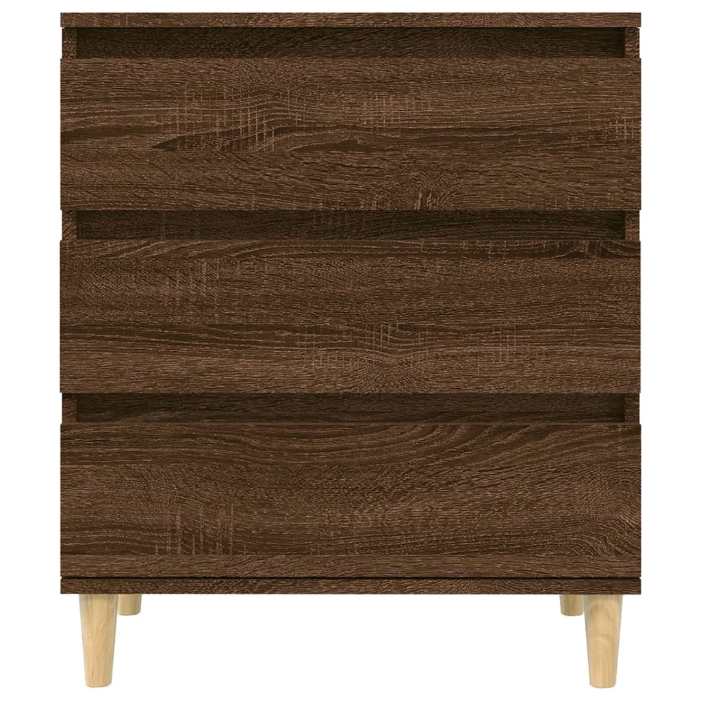 Buffet chêne brun 60x35x70 cm bois d'ingénierie