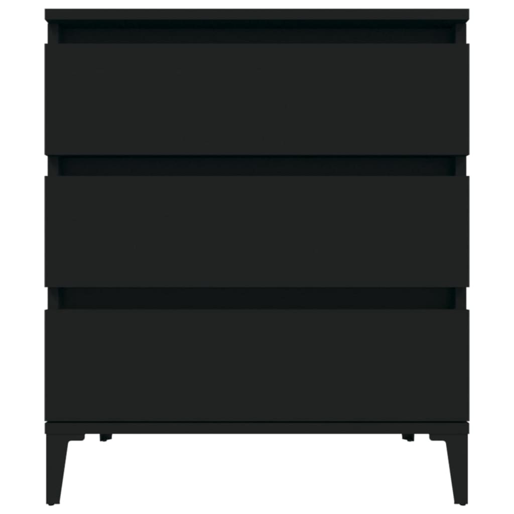 vidaXL Sideboard Black 60x35x70 cm Engineered Wood