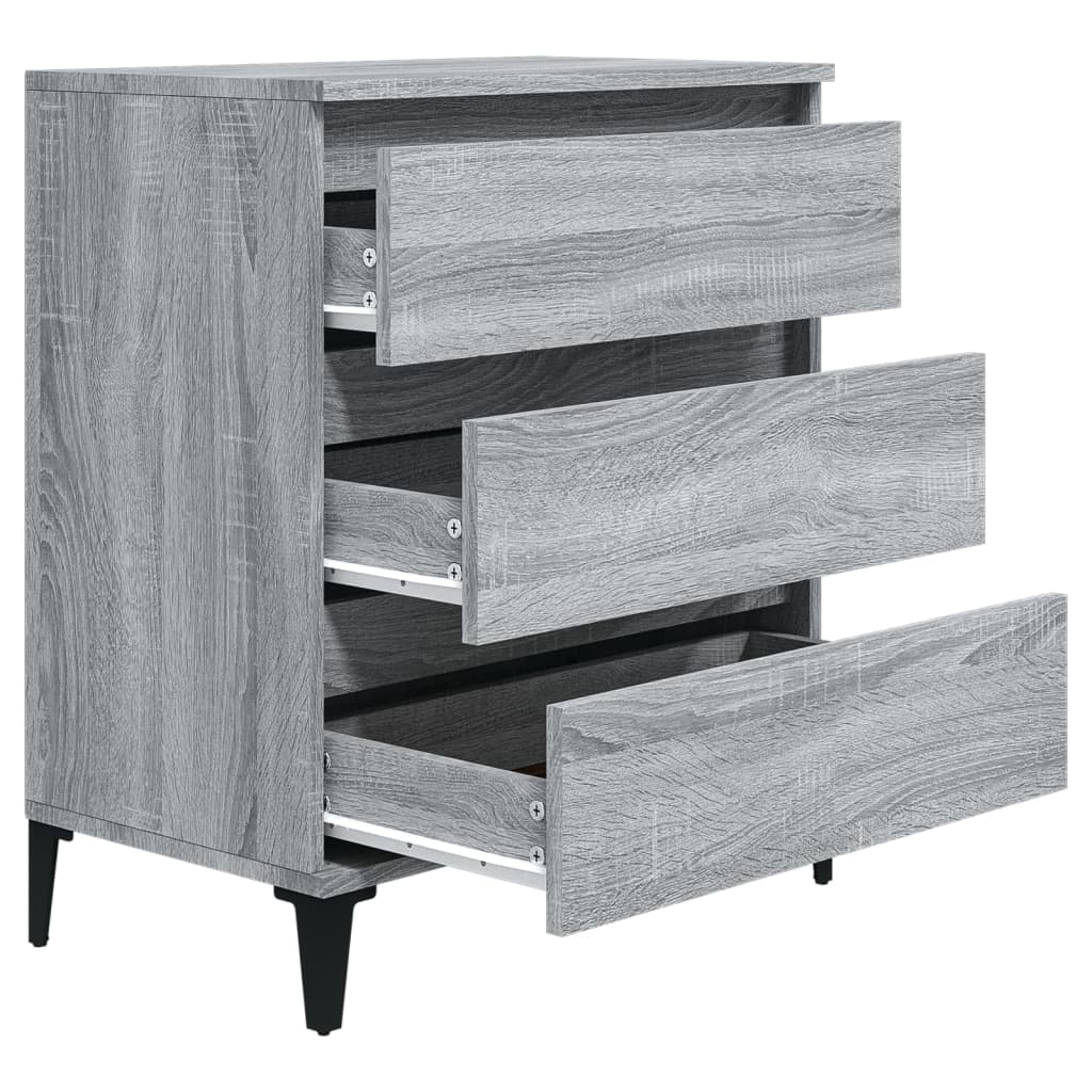 Buffet Gris Sonoma 60x35x70 cm Bois d'ingénierie