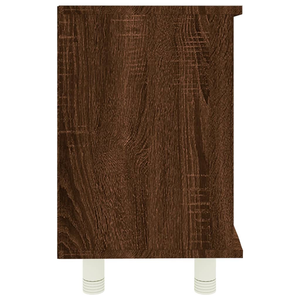 Bathroom Cabinet Brown Oak 60x32x53.5 cm Engineered Wood - Upclimb Ltd