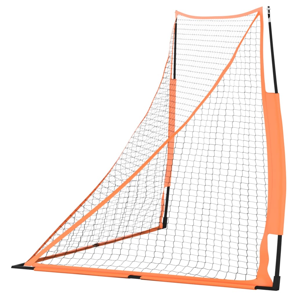 Portable Baseball Net Orange&Black 183x182x183cm Steel&Polyester - Upclimb Ltd