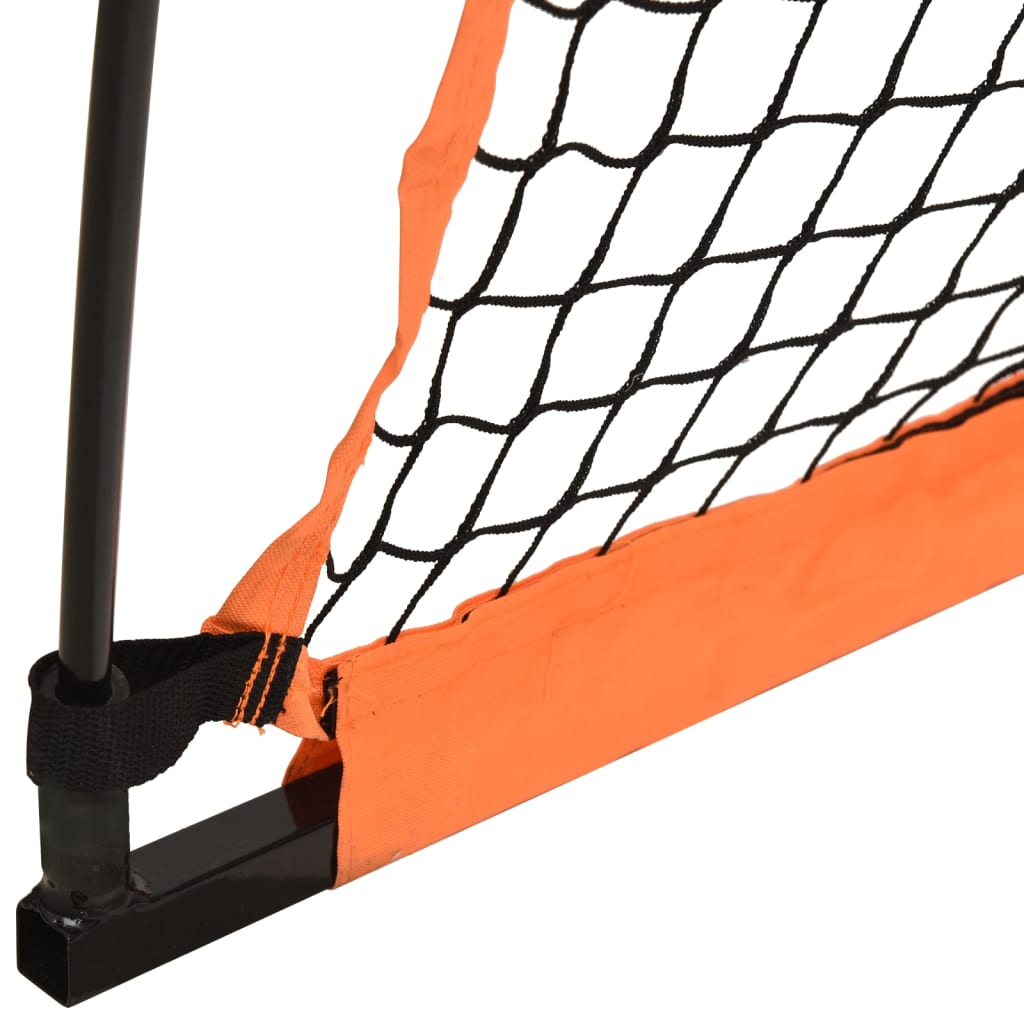 Portable Baseball Net Orange&Black 183x182x183cm Steel&Polyester - Upclimb Ltd