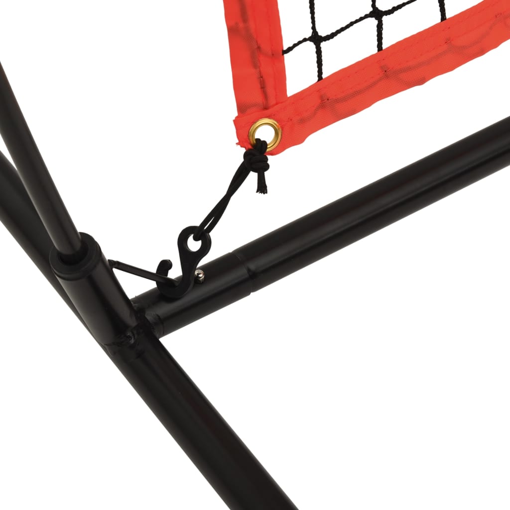 Portable Baseball Net Black and Red 215x107x216 cm Polyester - Upclimb Ltd