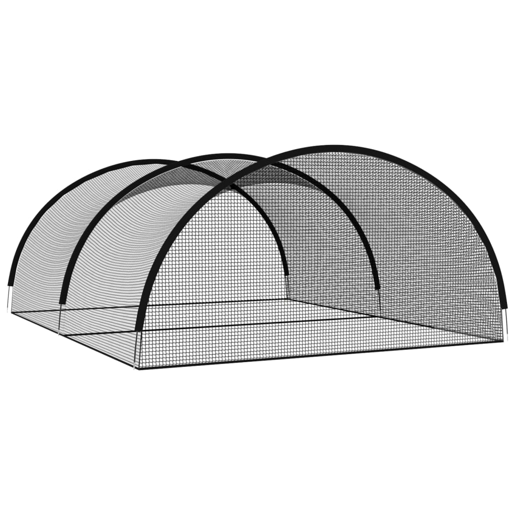 Baseball Batting Cage Net Black 600x400x250 cm Polyester - Upclimb Ltd