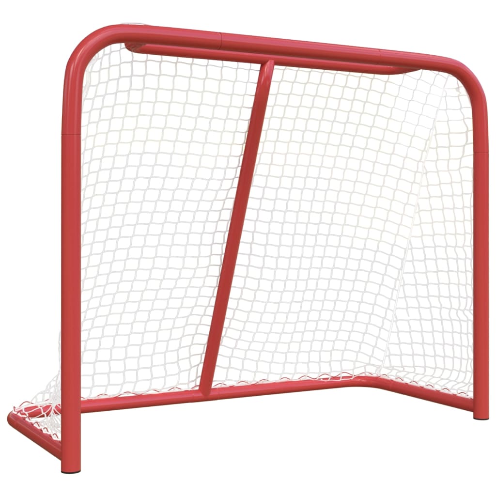 Hockey Goal Red and White 183x71x122 cm Polyester - Upclimb Ltd