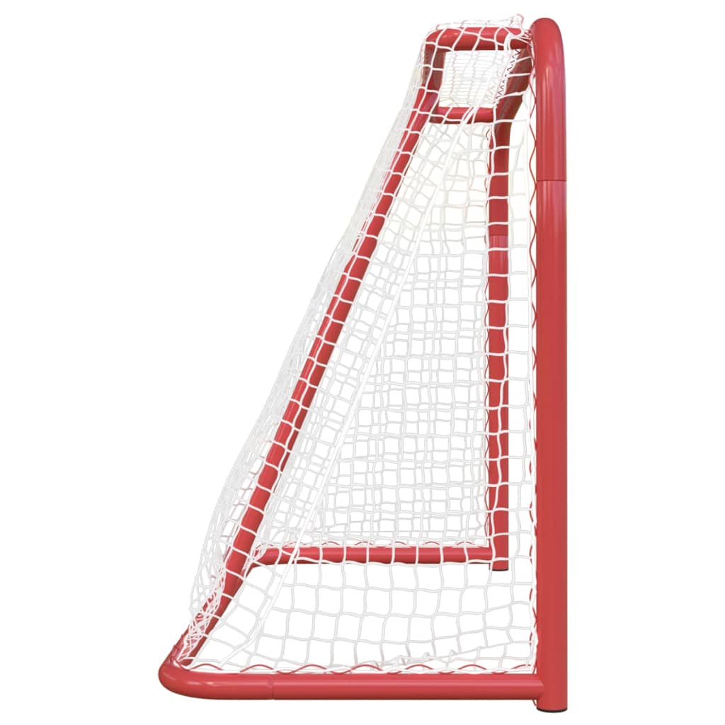 Hockey Goal Red and White 183x71x122 cm Polyester - Upclimb Ltd