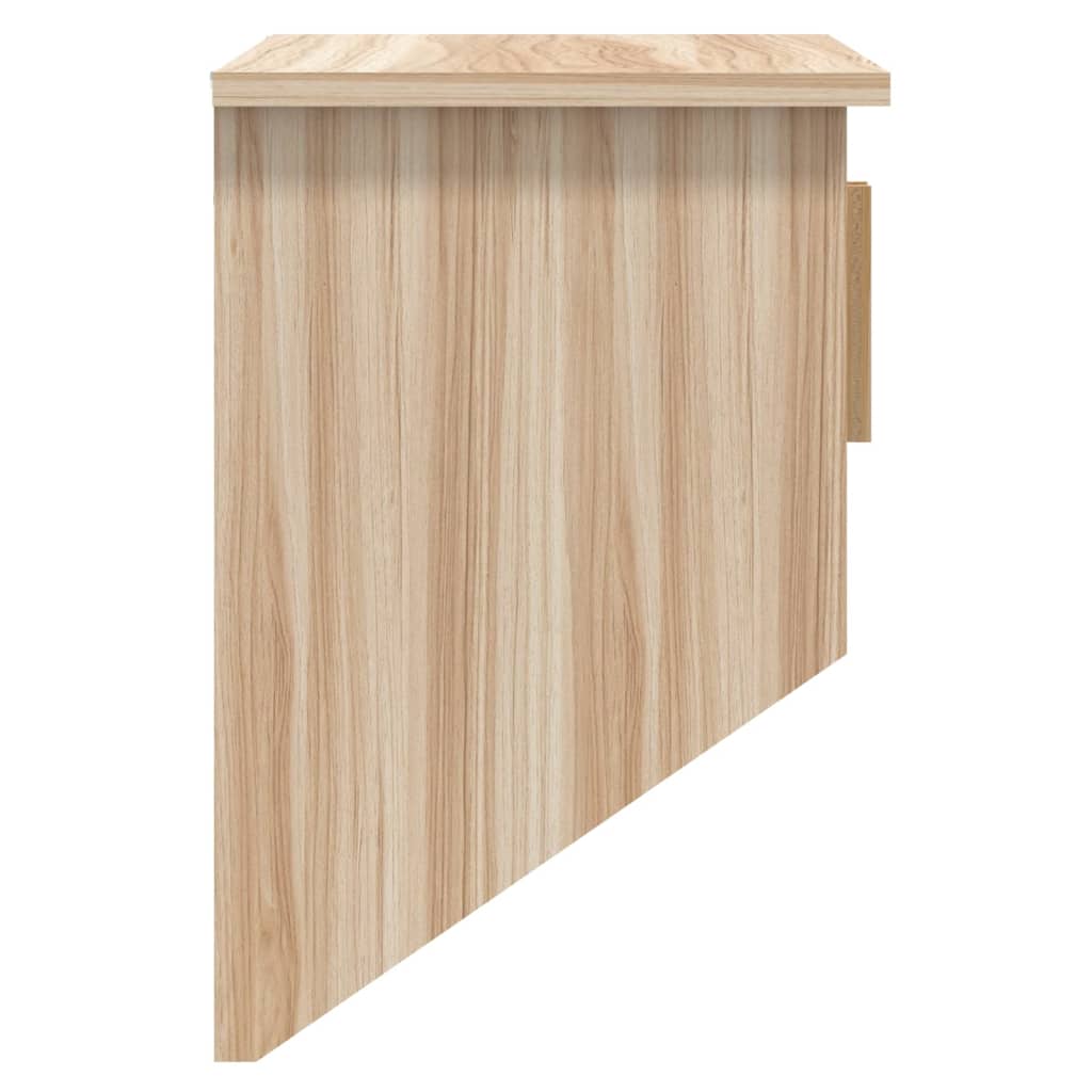 Wandkast met haken 80x24x35,5 cm Engineered Wood