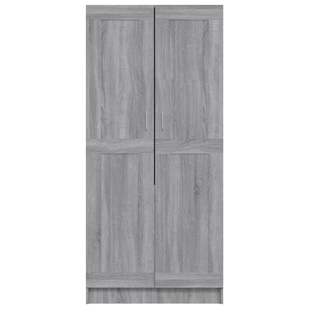 Wardrobe Grey Sonoma 82.5x51.5x180 cm Engineered Wood - Upclimb Ltd